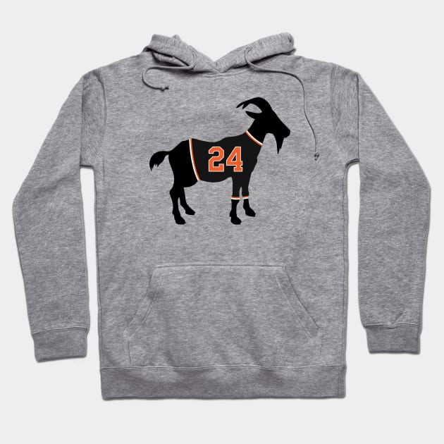 Willie Mays  GOAT Hoodie by cwijeta